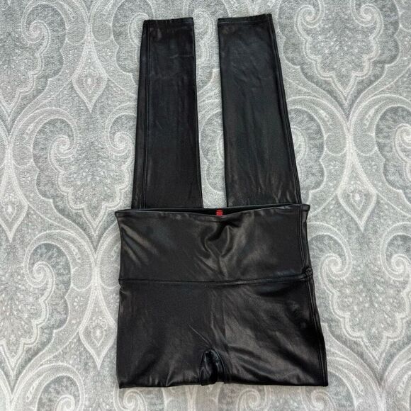 Womens Spanx Faux Leather Leggings - Picture 2 of 4